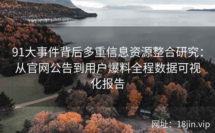 91大事件背后多重信息资源整合研究:从官网公告到用户爆料全程数据可视化报告 91大事件背后多重信息资源整合研究:从官网公告到用户爆料全程数据可视化报告